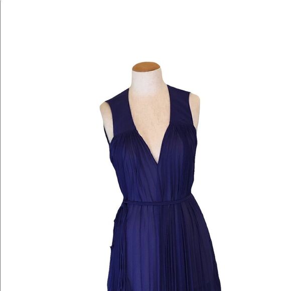 Brilliant purple dress with matching dyed to match slip - Picture 4 of 4